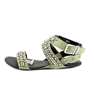 Matisse Elevate Studded Wrap Ankle Size 8 Pastel Green Gladiator Sandals